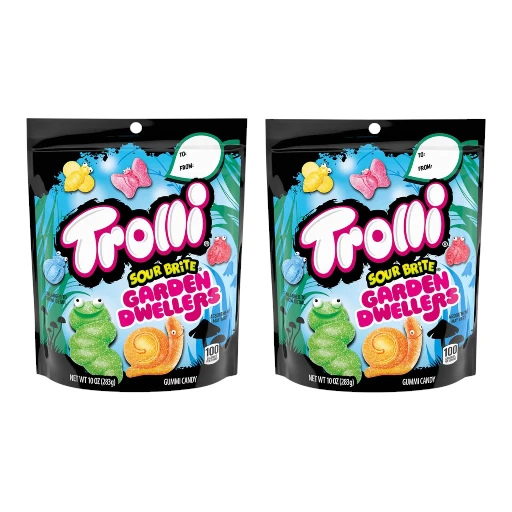 Trolli Sour Brite Garden Dwellers Gummi Candy, 10 oz, 2 Pack