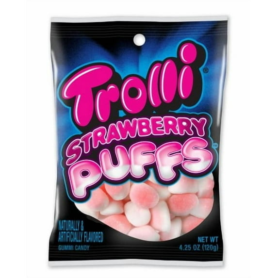 Trolli Strawberry Puffs 4.25 oz (Pack of 16)