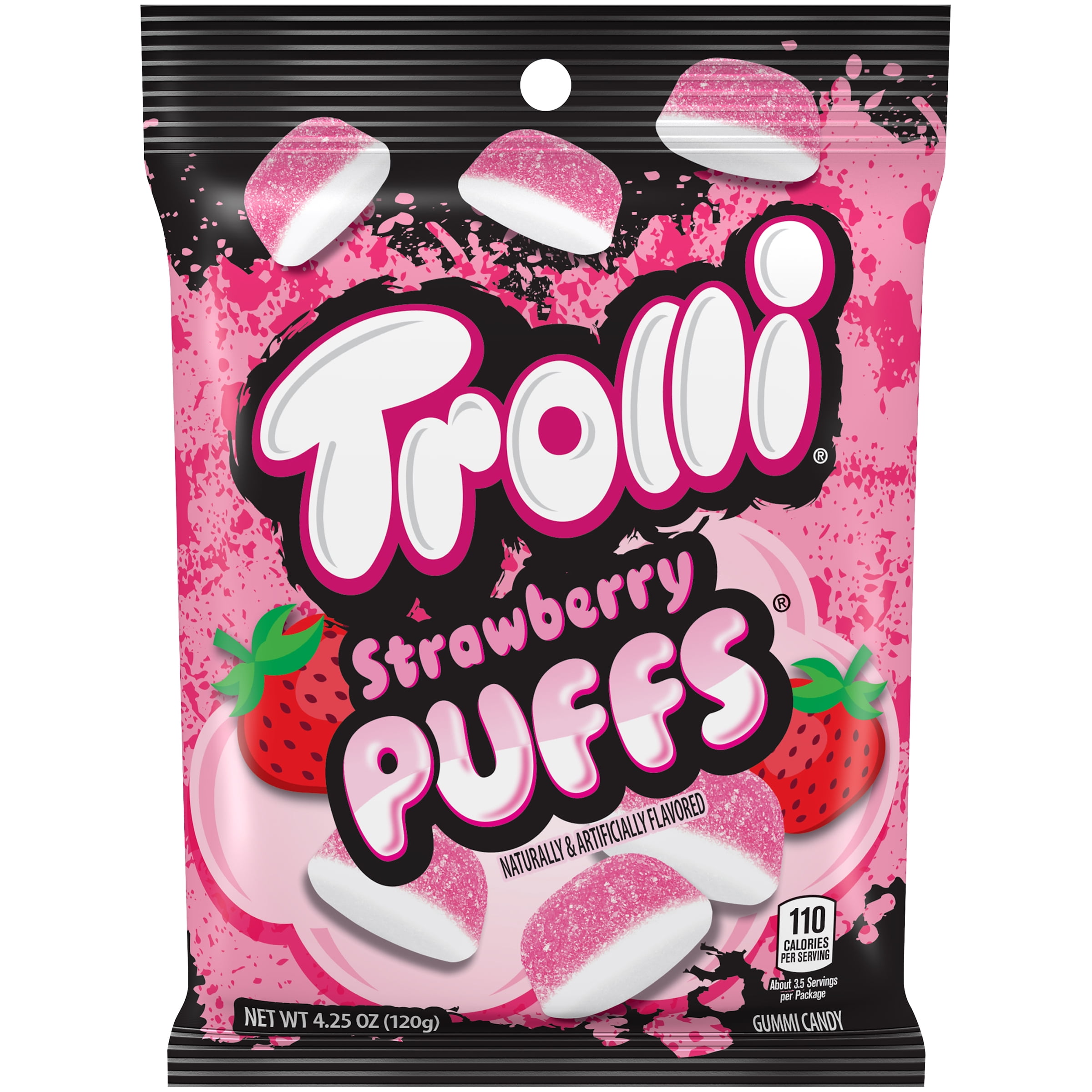 Trolli Strawberry Puffs Gummy Candy 4.25oz