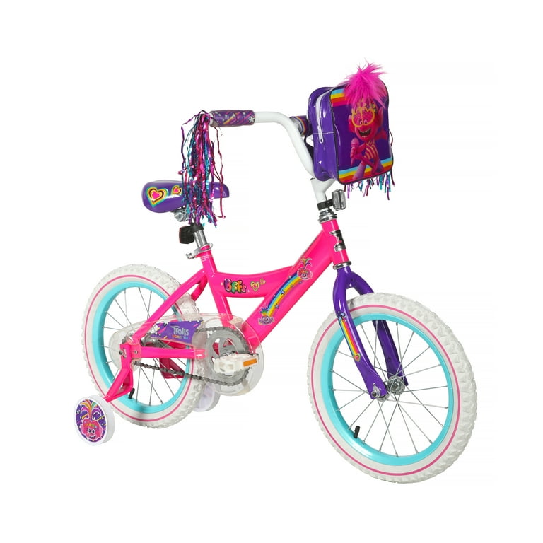 Trolls 16 In. Dynacraft Pink Bike for Girls Walmart