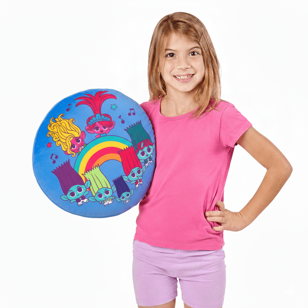 Trolls 3 Tiny Trolls Novelty Kids Plush Cloud Pillow