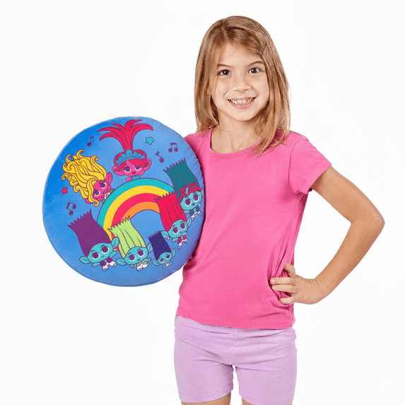 Trolls 3 Tiny Trolls Novelty Kids Plush Cloud Pillow