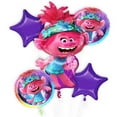 thumbnail image 1 of Trolls 5pc Balloon Bouquet, 1 of 2