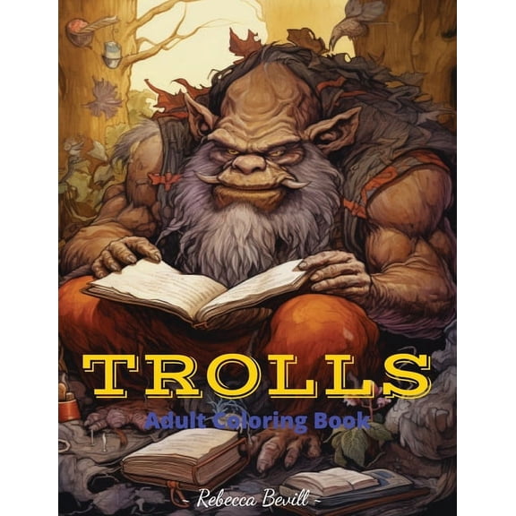 Trolls: Adult Coloring Book (Paperback)