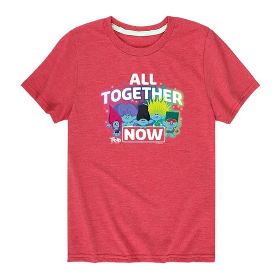 Trolls - Band Together - All Together Now - Toddler and Youth Short Sleeve Graphic T-Shirt
