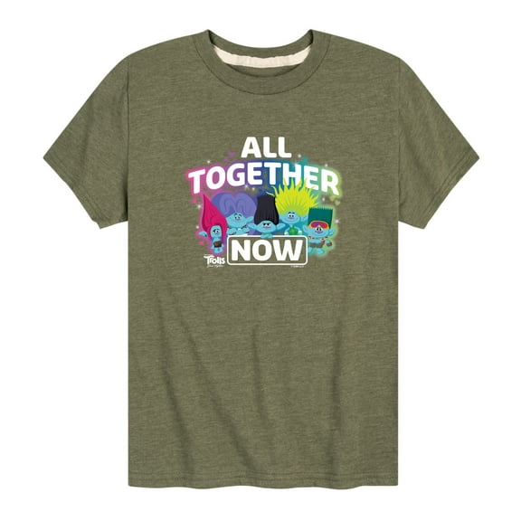Trolls - Band Together - All Together Now - Toddler and Youth Short Sleeve Graphic T-Shirt