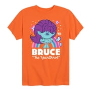Trolls - Bruce The Heartthrob Boys Short Sleeve Graphic T-Shirt