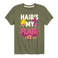 thumbnail image 1 of Trolls - Band Together - Hairs My Flair - Toddler and Youth Short Sleeve Graphic T-Shirt, 1 of 5
