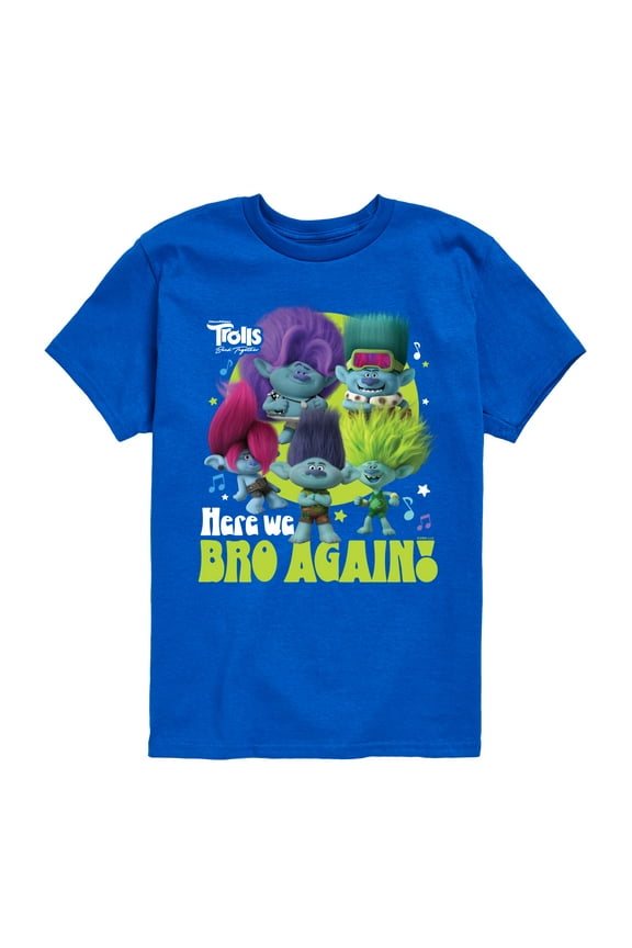- Band Together - Here We Bro Again - Toddler and Youth Short Sleeve Graphic T-Shirt