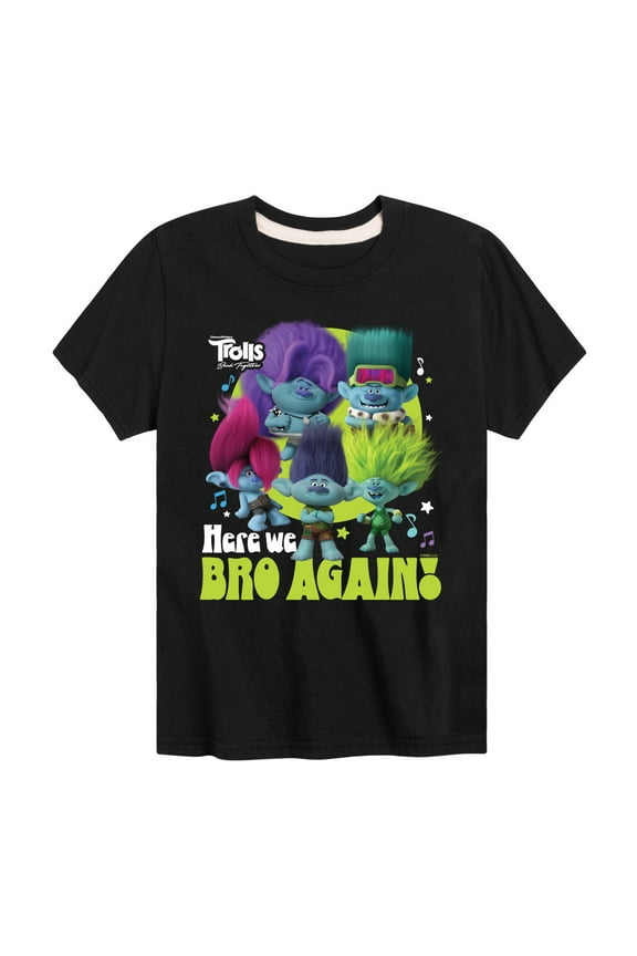 - Band Together - Here We Bro Again - Toddler and Youth Short Sleeve Graphic T-Shirt