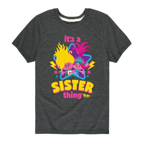 Trolls - Band Together - Its A Sister Thing - Toddler and Youth Short Sleeve Graphic T-Shirt