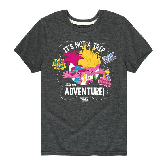 Trolls - Band Together - Not A Trip Adventure Map - Toddler and Youth Short Sleeve Graphic T-Shirt