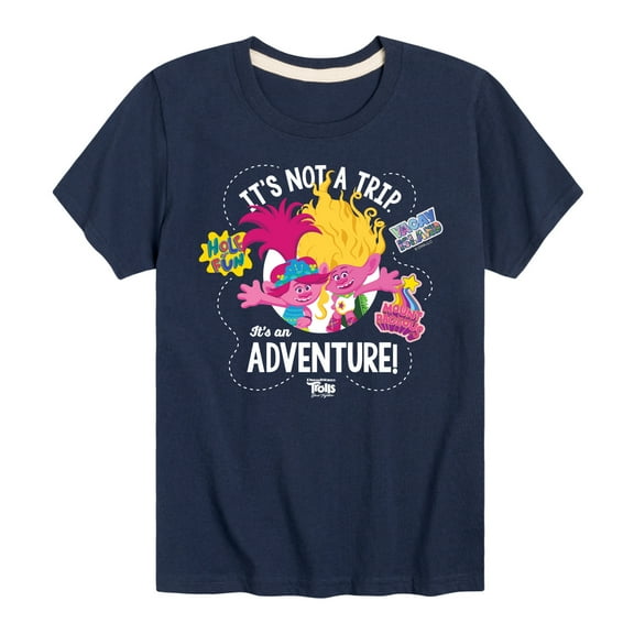 Trolls - Band Together - Not A Trip Adventure Map - Toddler and Youth Short Sleeve Graphic T-Shirt