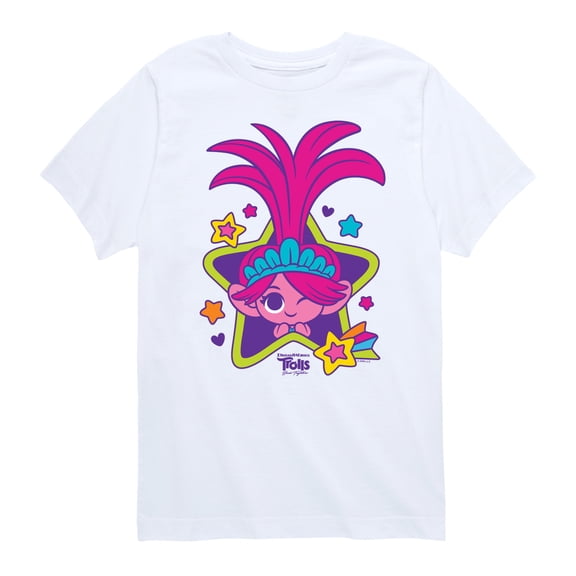 Trolls - Band Together - Poppy Stars - Toddler and Youth Short Sleeve Graphic T-Shirt