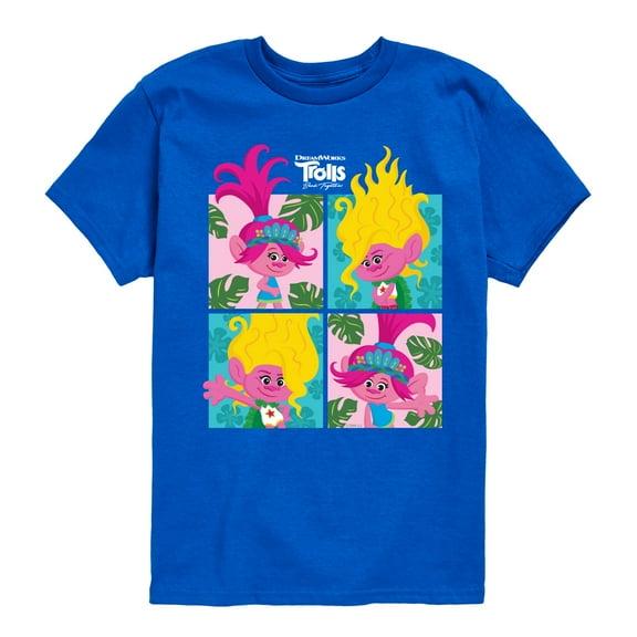 Trolls - Band Together - Poppy Viva Grid - Toddler and Youth Short Sleeve Graphic T-Shirt
