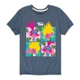 thumbnail image 1 of Trolls - Band Together - Poppy Viva Grid - Toddler and Youth Short Sleeve Graphic T-Shirt, 1 of 5