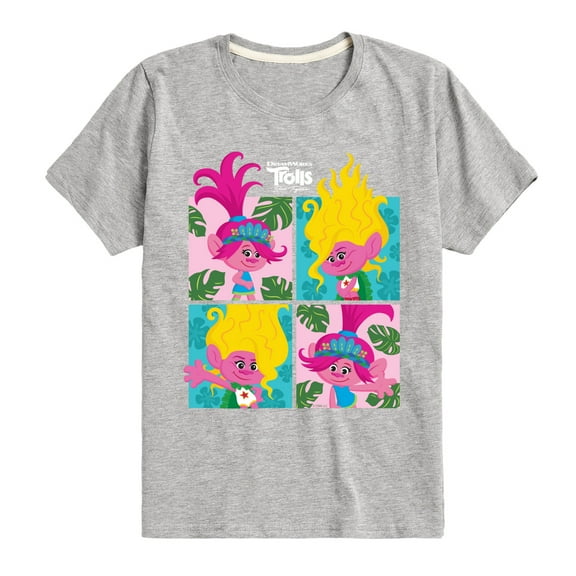 Trolls - Band Together - Poppy Viva Grid - Toddler and Youth Short Sleeve Graphic T-Shirt