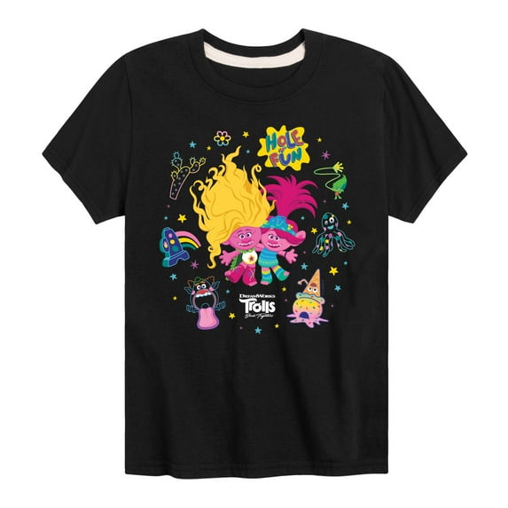 Trolls - Band Together - Poppy Viva Neon Golf - Toddler and Youth Short Sleeve Graphic T-Shirt