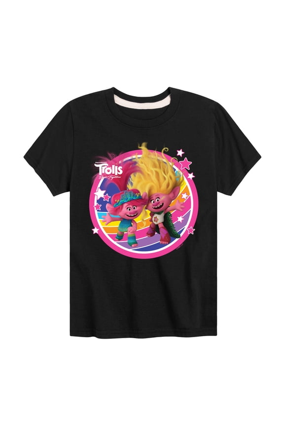 - Band Together - Poppy Viva Rainbow - Toddler and Youth Short Sleeve Graphic T-Shirt