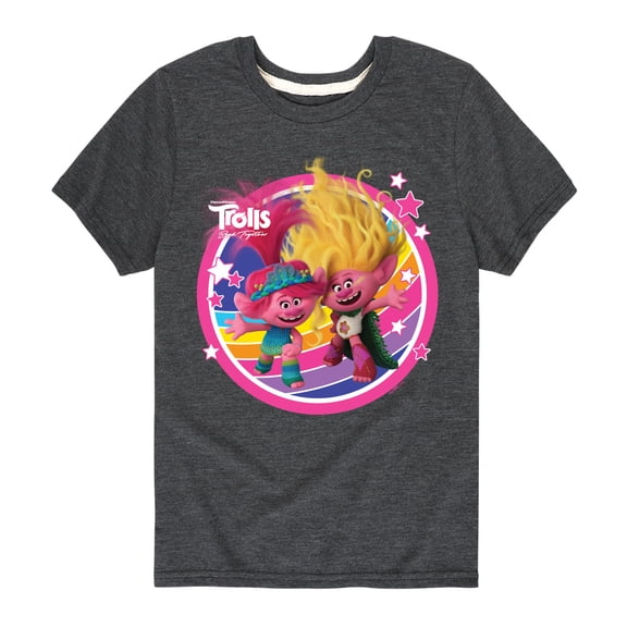 Trolls - Band Together - Poppy Viva Rainbow - Toddler and Youth Short Sleeve Graphic T-Shirt