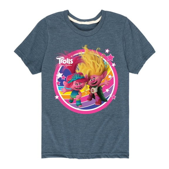 Trolls - Band Together - Poppy Viva Rainbow - Toddler and Youth Short Sleeve Graphic T-Shirt