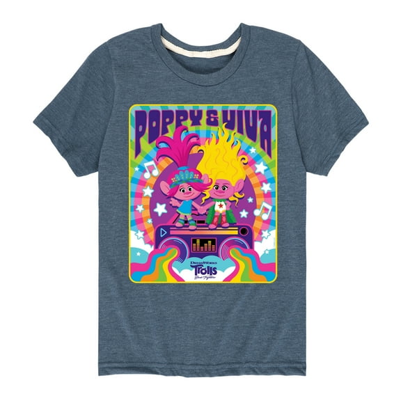 Trolls - Band Together - Poppy and Viva - Toddler and Youth Short Sleeve Graphic T-Shirt