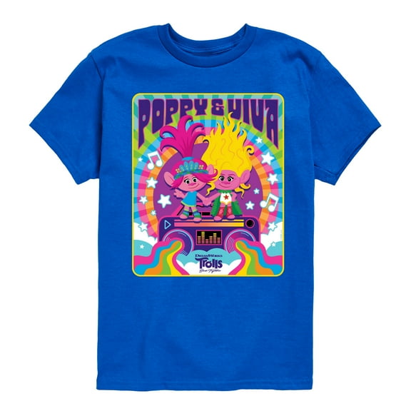 Trolls - Band Together - Poppy and Viva - Toddler and Youth Short Sleeve Graphic T-Shirt