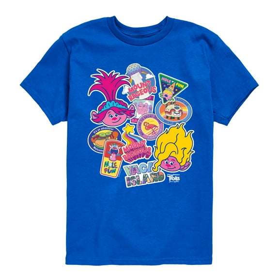 Trolls - Band Together - Road Trip Stickers - Toddler and Youth Short Sleeve Graphic T-Shirt