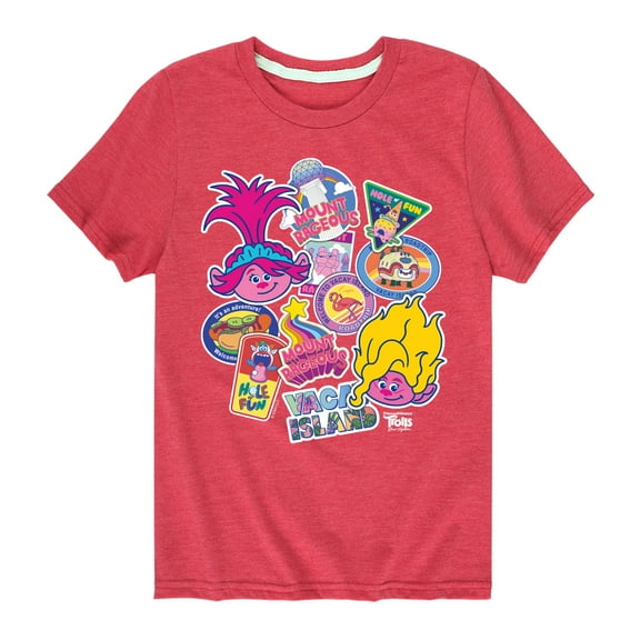 Trolls - Band Together - Road Trip Stickers - Toddler and Youth Short Sleeve Graphic T-Shirt