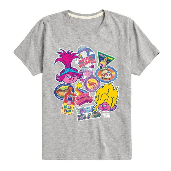 Trolls - Band Together - Road Trip Stickers - Toddler and Youth Short Sleeve Graphic T-Shirt