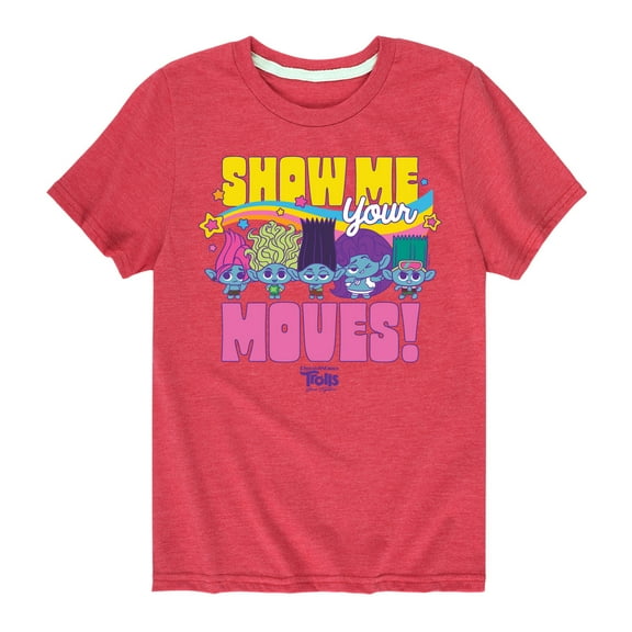 Trolls - Band Together - Show Me Your Moves - Toddler and Youth Short Sleeve Graphic T-Shirt