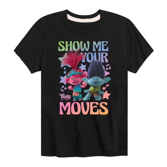 Trolls - Band Together - Show Me Your Moves - Toddler and Youth Short Sleeve Graphic T-Shirt