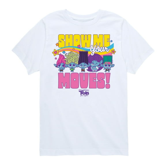 Trolls - Band Together - Show Me Your Moves - Toddler and Youth Short Sleeve Graphic T-Shirt