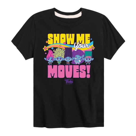 Trolls - Band Together - Show Me Your Moves - Toddler and Youth Short Sleeve Graphic T-Shirt