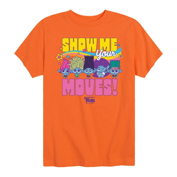 Trolls - Band Together - Show Me Your Moves - Toddler and Youth Short Sleeve Graphic T-Shirt