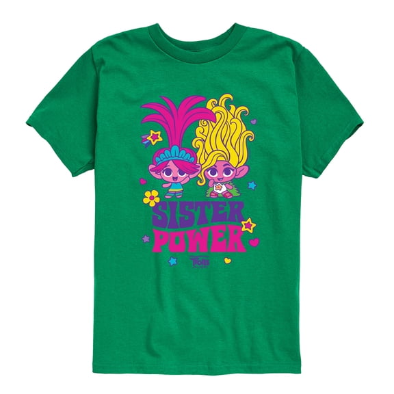 Trolls - Band Together - Sister Power - Toddler and Youth Short Sleeve Graphic T-Shirt