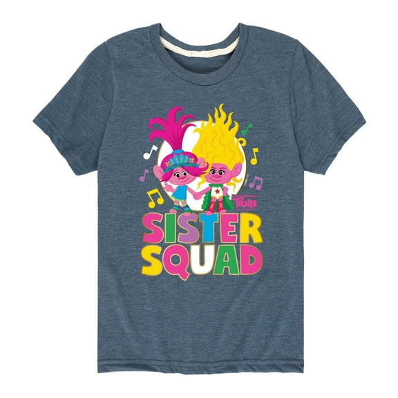 Trolls - Band Together - Sister Squad - Toddler and Youth Short Sleeve Graphic T-Shirt