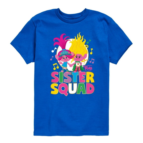 Trolls - Band Together - Sister Squad - Toddler and Youth Short Sleeve Graphic T-Shirt