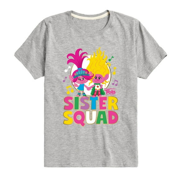 Trolls - Band Together - Sister Squad - Toddler and Youth Short Sleeve Graphic T-Shirt