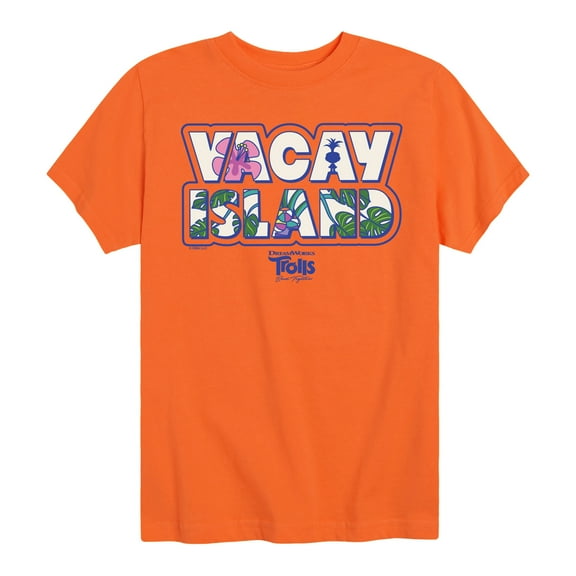 Trolls - Band Together - Vacay Island - Toddler and Youth Short Sleeve Graphic T-Shirt