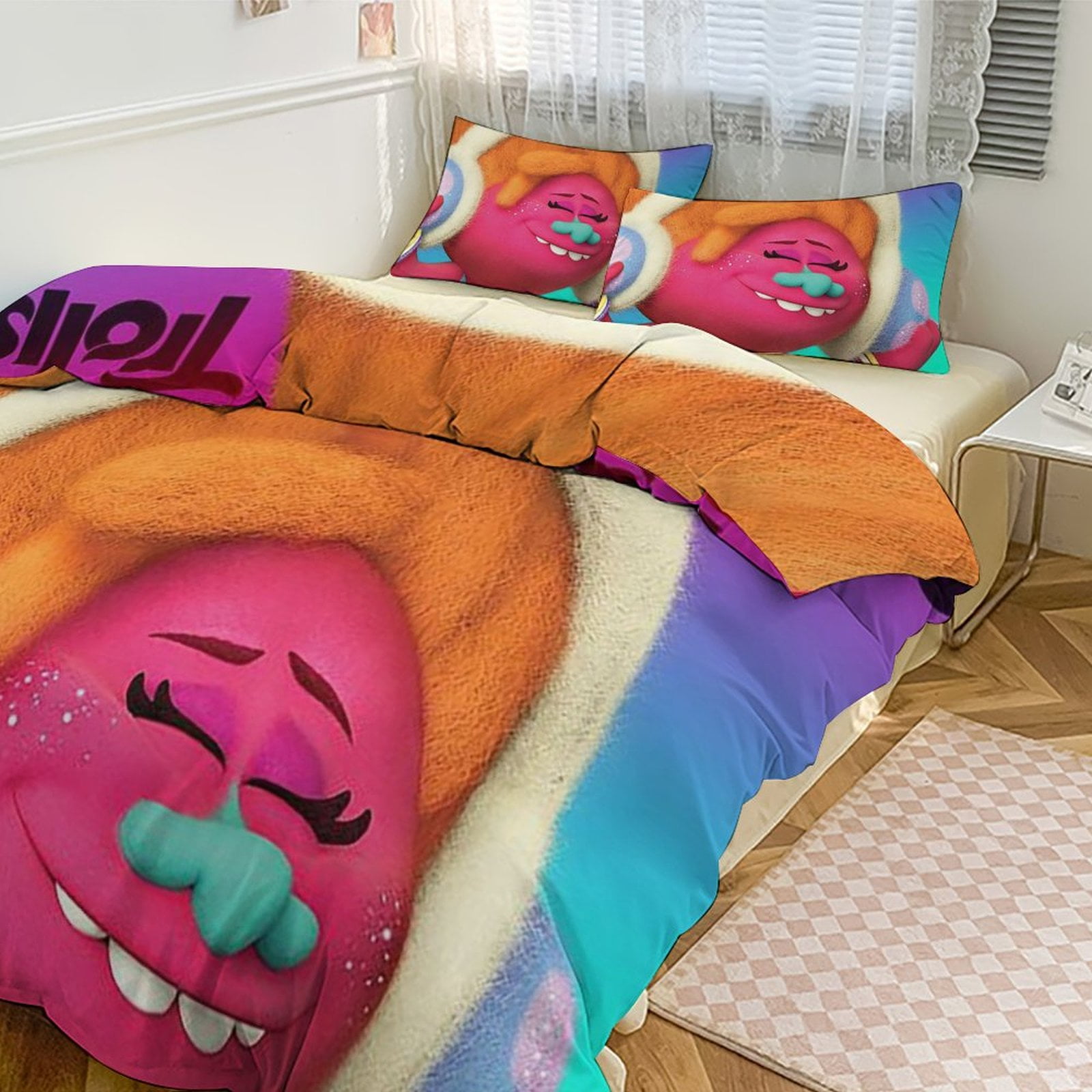 Trolls Bedding Set for Kids Trolls Merch for Girls Full Bedding Sets