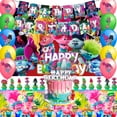 thumbnail image 1 of Birthday Party Supplies, 28 Psc Party Decorations Set - Tablecloth Banner Cake Decorations and Birthday Balloon Backdrop for Kids Theme Birthday Party, 1 of 7