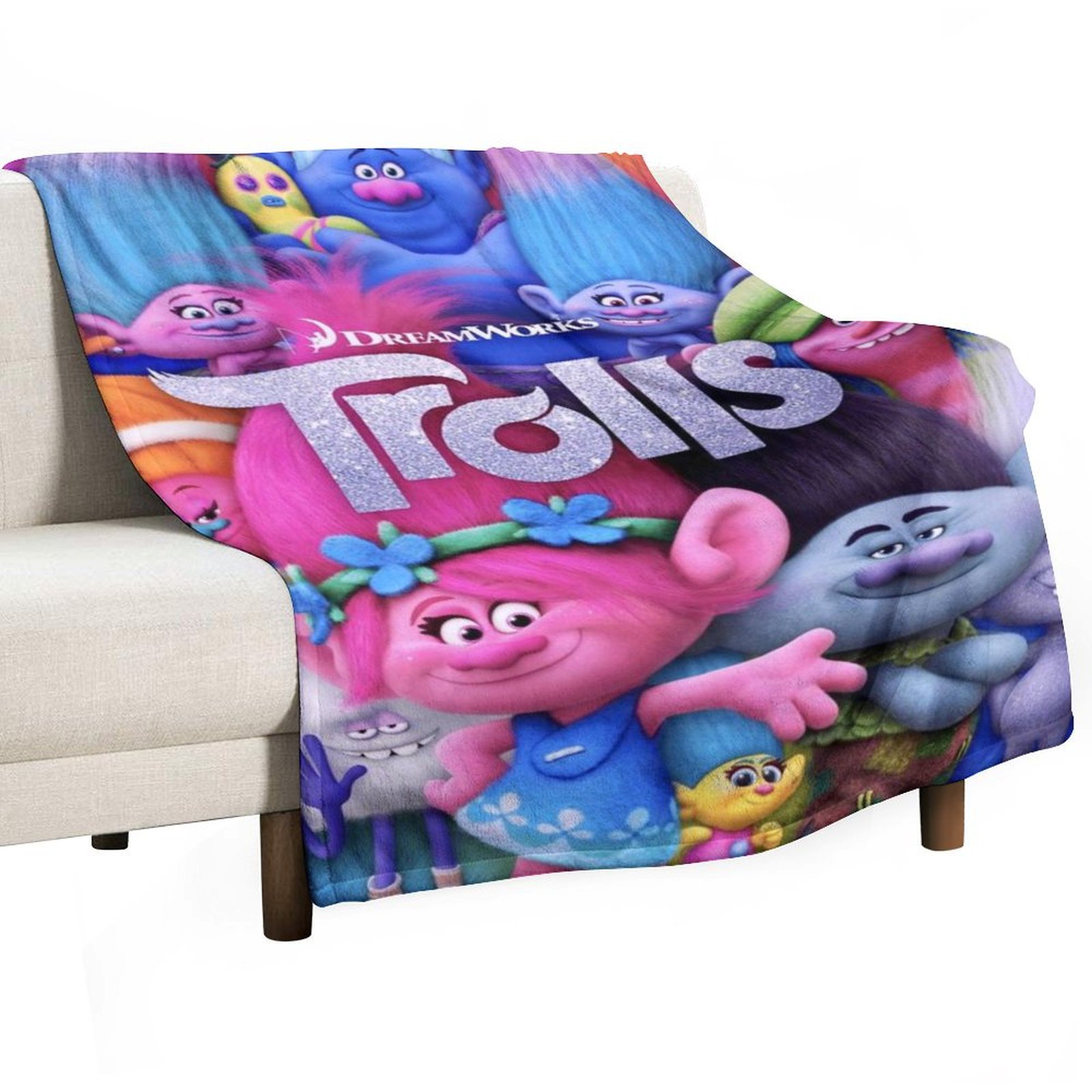 Trolls - Brandclub - Twin Trolls 3 Kids' Throw