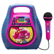 Trolls Bluetooth MP3 Karaoke Machine for Kids – Toy Musical Instruments with Mic & Built-In Music