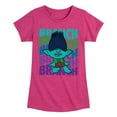 thumbnail image 1 of Trolls - Branch Stacked - Toddler & Youth Girls Short Sleeve Graphic T-Shirt, 1 of 5