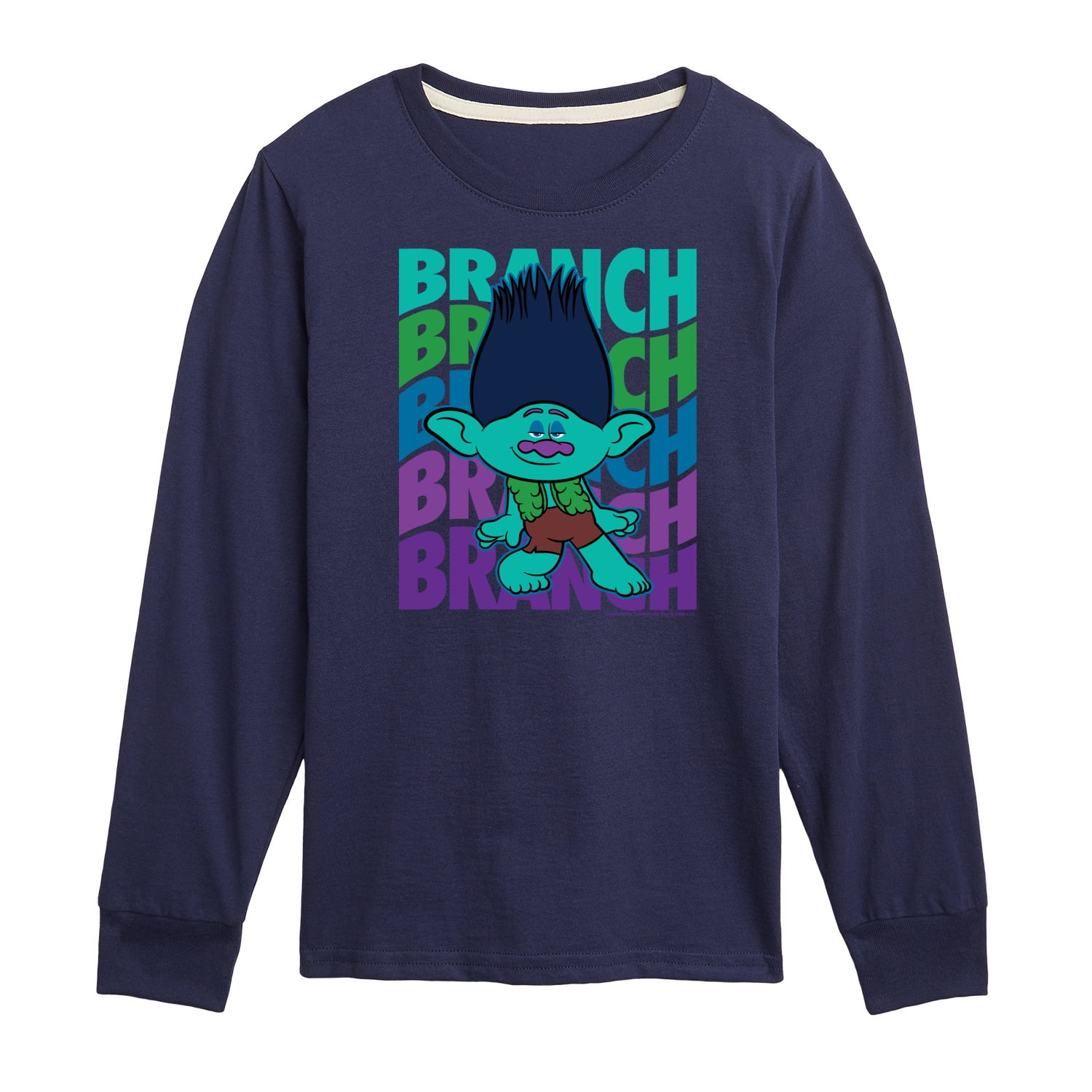 Trolls Branch Stacked Toddler & Youth Long Sleeve Graphic TShirt