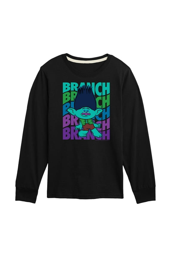 - Branch Stacked - Toddler & Youth Long Sleeve Graphic T-Shirt