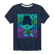 Trolls - Branch Stacked Boys Short Sleeve Graphic T-Shirt