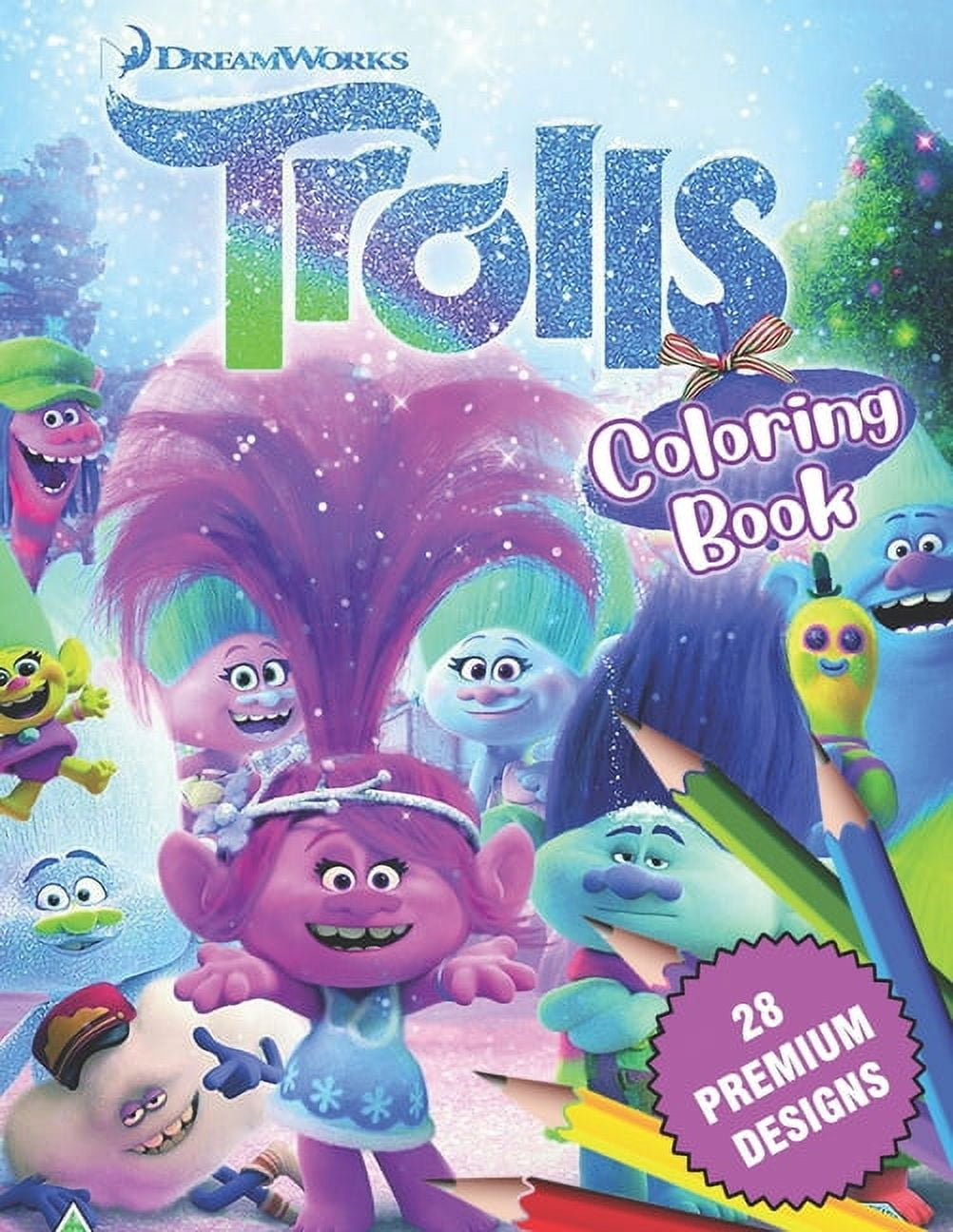 Trolls Coloring Book : Great Coloring Book For Kids and Adults ...