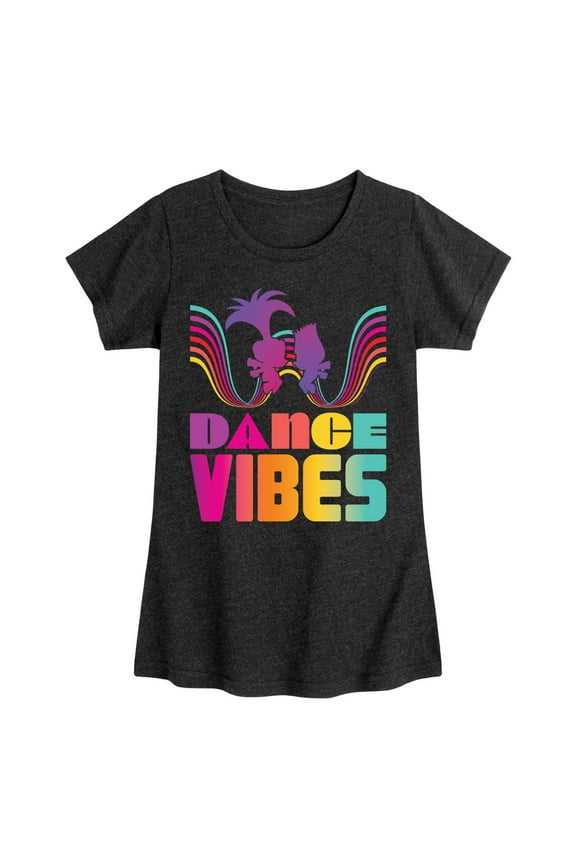- Dance Vibes Poppy Branch - Toddler & Youth Girls Short Sleeve Graphic T-Shirt